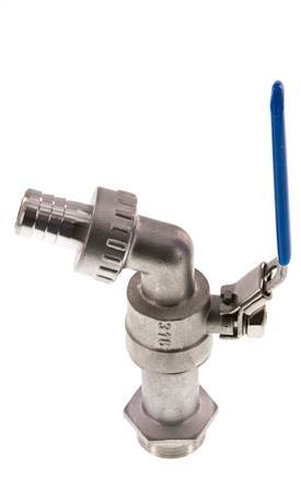 G 3/4 inch Stainless Steel 2-Way Faucet Ball Valve