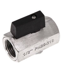G 1/2 inch 2-Way Stainless Steel Mini Ball Valve 25 Bar