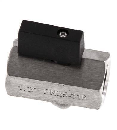 G 1/2 inch 2-Way Stainless Steel Mini Ball Valve 25 Bar