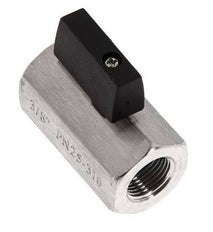 G 3/8 inch 2-Way Stainless Steel Mini Ball Valve 25 Bar