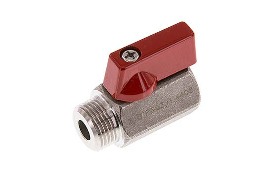 Male To Female G 1/2 inch 2-Way Stainless Steel Mini Ball Valve 63 Bar