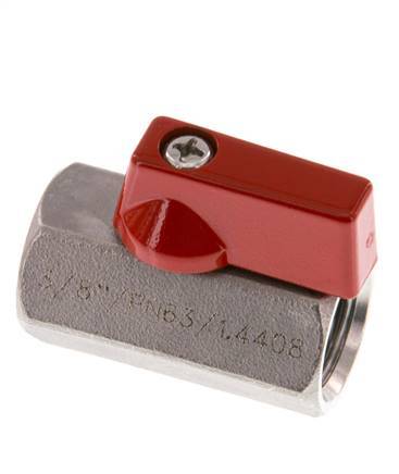 G 3/8 inch 2-Way Stainless Steel Mini Ball Valve 63 Bar