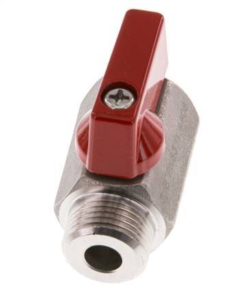 Male To Female G 3/8 inch 2-Way Stainless Steel Mini Ball Valve 63 Bar