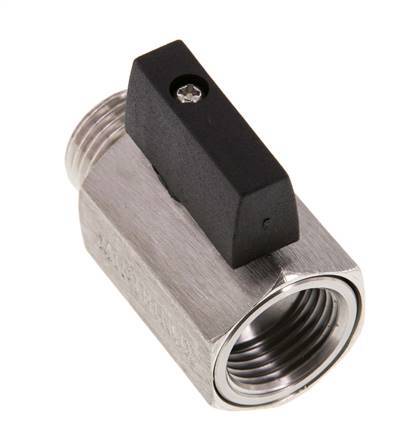 Male To Female G 1/2 inch 2-Way Stainless Steel Mini Ball Valve 25 Bar