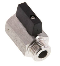 Male To Female G 1/2 inch 2-Way Stainless Steel Mini Ball Valve 25 Bar
