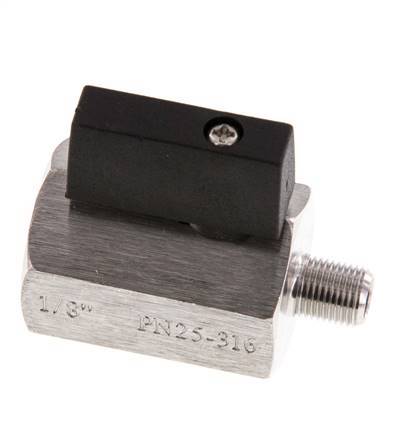 Male To Female G 1/8 inch 2-Way Stainless Steel Mini Ball Valve 25 Bar