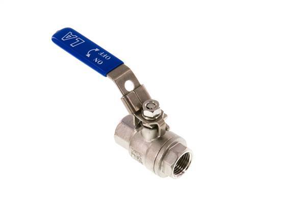 G1/2'' 2-Way Ball Valve Stainless Steel PTFE 63 bar - BL2SM
