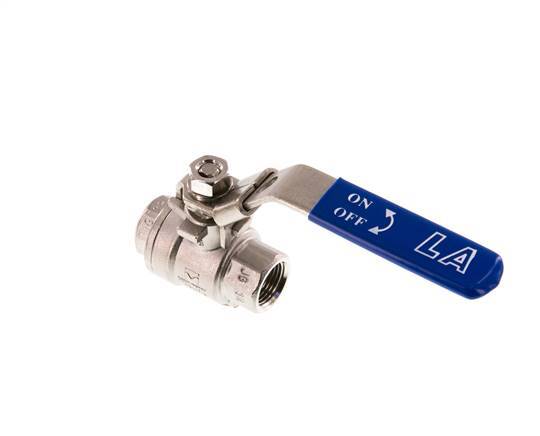 G1/4'' 2-Way Ball Valve Stainless Steel PTFE 63 bar - BL2SM