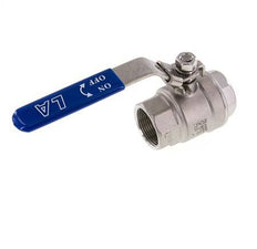 G1-1/4'' 2-Way Ball Valve Stainless Steel PTFE 63 bar - BL2SM