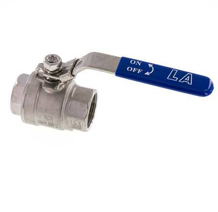 G1-1/4'' 2-Way Ball Valve Stainless Steel PTFE 63 bar - BL2SM