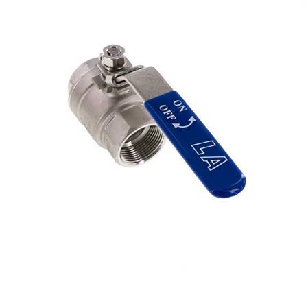 G1-1/4'' 2-Way Ball Valve Stainless Steel PTFE 63 bar - BL2SM