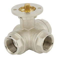 G1-1/4'' 3-Way L-port Brass Pneumatic Ball Valve Spring Open - BL3BA