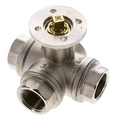 G3/4'' 3-Way L-port Ball Valve Brass ISO-Top 40bar - BL3BAL