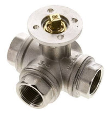 G3/4'' 3-Way L-port Ball Valve Brass ISO-Top 40bar - BL3BAL