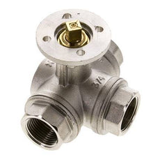G3/4'' 3-Way L-port Ball Valve Brass ISO-Top 40bar - BL3BAL