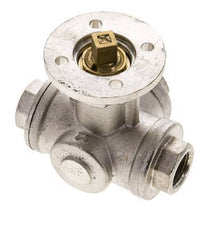 G3/8'' 3-Way T-port Ball Valve Brass ISO-Top 40bar - BL3BAT