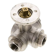 G3/8'' 3-Way T-port Ball Valve Brass ISO-Top 40bar - BL3BAT