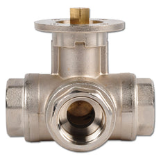 G1-1/4'' 3-Way L-port Ball Valve Brass ISO-Top 40bar - BL3BAL