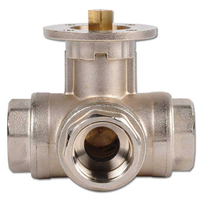 G1-1/2'' 3-Way T-port Ball Valve Brass ISO-Top 40bar - BL3BAT