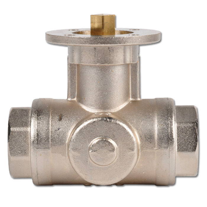 G1'' 3-Way L-port Ball Valve Brass ISO-Top 40bar - BL3BAL