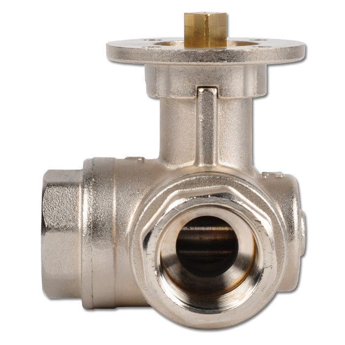 G1'' 3-Way T-port Ball Valve Brass ISO-Top 40bar - BL3BAT