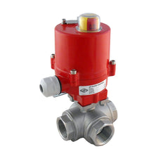 G1/2'' L-port 3-Way Stainless Steel Electric Ball Valve 230V AC - BL3SA