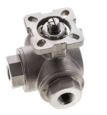 G1/4'' T-port 3-Way Stainless Steel Ball Valve ISO-Top 63bar - BL3SA