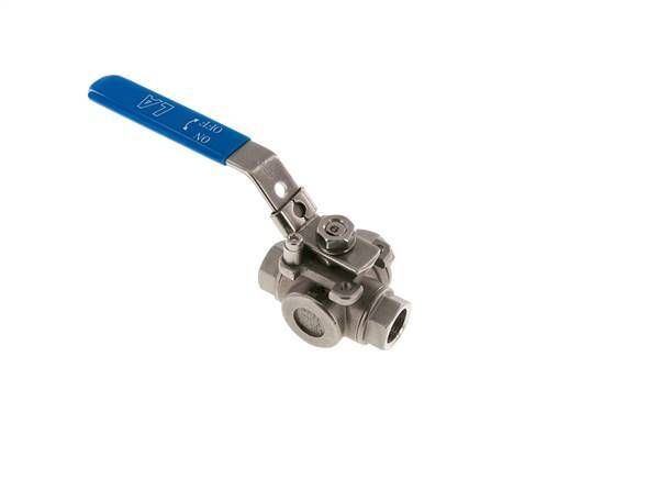 G 1/2 inch 3-Way T-port Stainless Steel Ball Valve