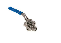 G 1/2 inch 3-Way T-port Stainless Steel Ball Valve
