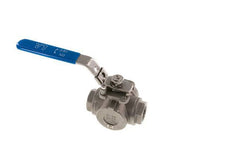 G 3/4 inch 3-Way T-port Stainless Steel Ball Valve