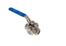 G 1 inch 3-Way T-port Stainless Steel Ball Valve