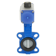DN80 (3 inch) Wafer Pneumatic Butterfly Valve Stainless Steel-Stainless Steel-EPDM Double Acting - BFLW