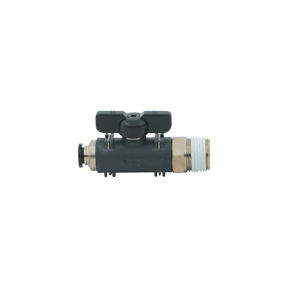 6mm - R1/8" Straight 2-Way Ball Valve Series 20