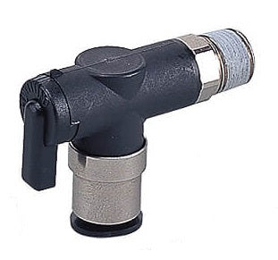 6mm - R1/8" Elbow 2-Way Ball Valve Series 10