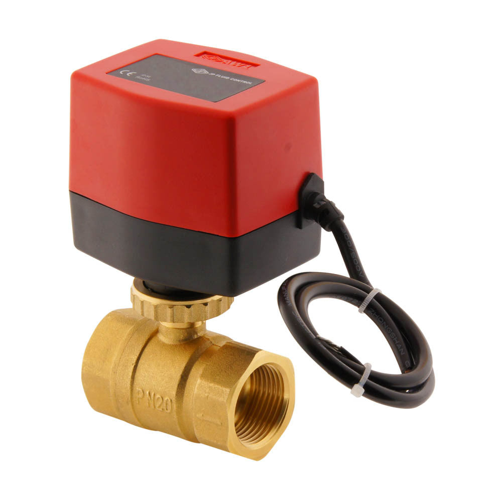 Electrical Ball Valve BW2 1'' 2-way 12V DC 3-point