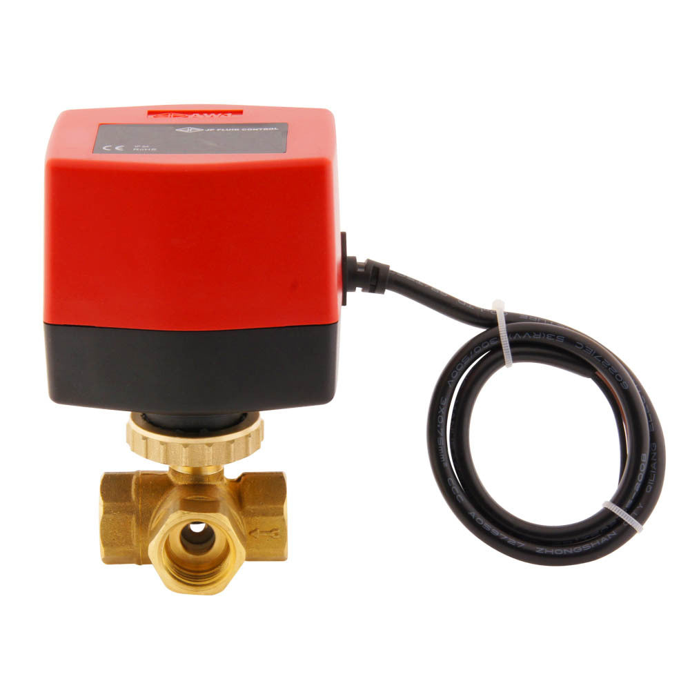 Electrical Ball Valve BW3 1/2'' 3-way 24V DC relay