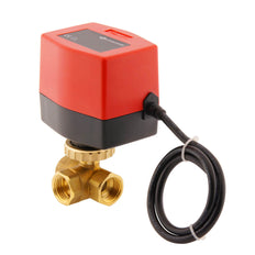 Electrical Ball Valve BW3 1/2'' 3-way 12V DC relay