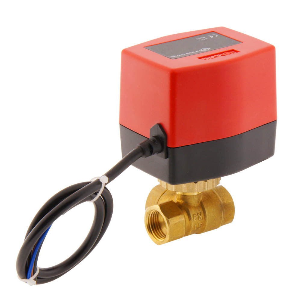 Electrical Ball Valve BW3 1/2'' 3-way 12V DC relay