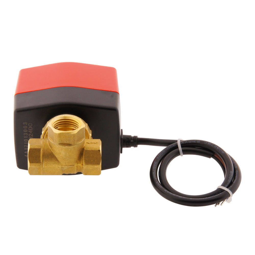 Electrical Ball Valve BW3 1/2'' 3-way 12V DC relay