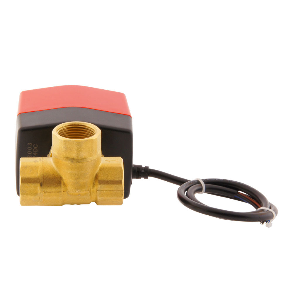 Electrical Ball Valve BW3 3/4'' 3-way 120V AC relay