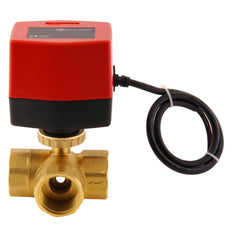 Electrical Ball Valve BW3 1'' 3-way 24V AC relay
