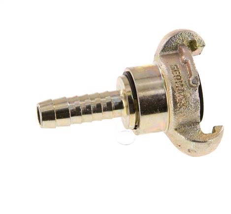 Cast Iron DN 10 DIN 3489 Twist Claw Coupling 13 mm (1/2'') Hose Barb Rotary