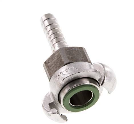 Stainless Steel DN 10 DIN 3238 Twist Claw Coupling 13 mm (1/2'') Hose Barb