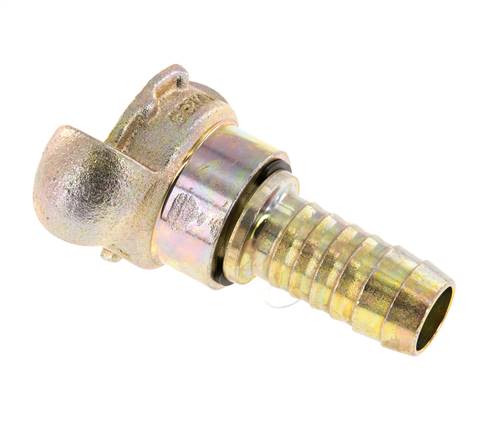 Cast Iron DN 15 DIN 3489 Twist Claw Coupling 19 mm (3/4'') Hose Barb Rotary