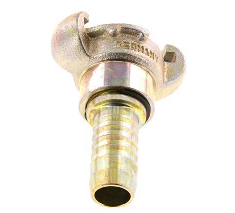 Cast Iron DN 15 DIN 3489 Twist Claw Coupling 19 mm (3/4'') Hose Barb Rotary