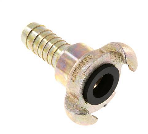 Cast Iron DN 15 DIN 3489 Twist Claw Coupling 19 mm (3/4'') Hose Barb Rotary