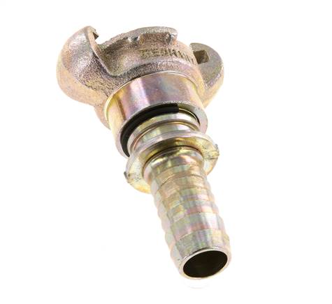 Cast Iron DN 15 DIN 3489 Twist Claw Coupling 19 mm (3/4'') Hose Barb Rotary Collar
