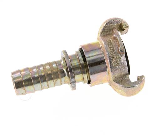 Cast Iron DN 15 DIN 3489 Twist Claw Coupling 19 mm (3/4'') Hose Barb Rotary Collar