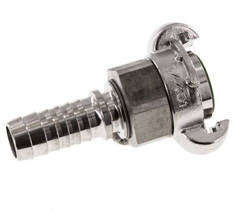 Stainless Steel DN 15 DIN 3238 Twist Claw Coupling 19 mm (3/4'') Hose Barb