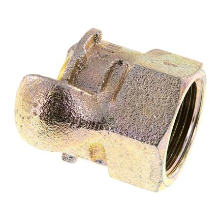 Cast Iron DN 17 DIN 3489 Twist Claw Coupling Rp 1'' Female